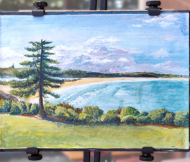 Merimbula - Short Point Reserve. Watercolour painting of Merimbula - Short Point Reserve.